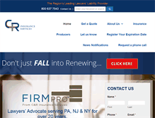 Tablet Screenshot of insuringlawyers.com